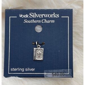NEW Belk Silverworks Southern Charm Sterling Silver Polished Bible Charm